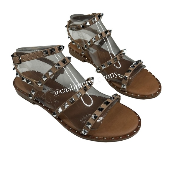 STEVE MADDEN Women's Travel Rock Stud Flat Sandals size 8 - Picture 5 of 12